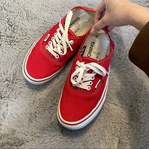 Classic Vans shoes｜great condition｜red